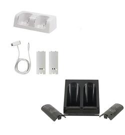 Oplaadstation Wii Controller + 2 x Accu